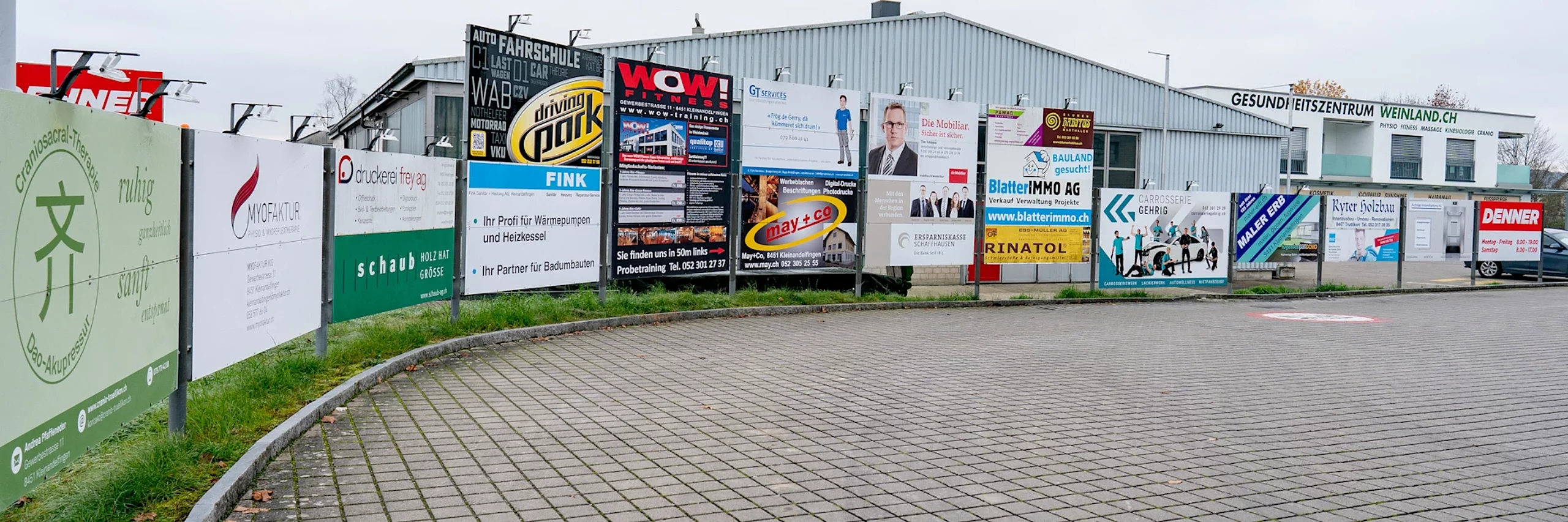 Vermietung von Werbefläche